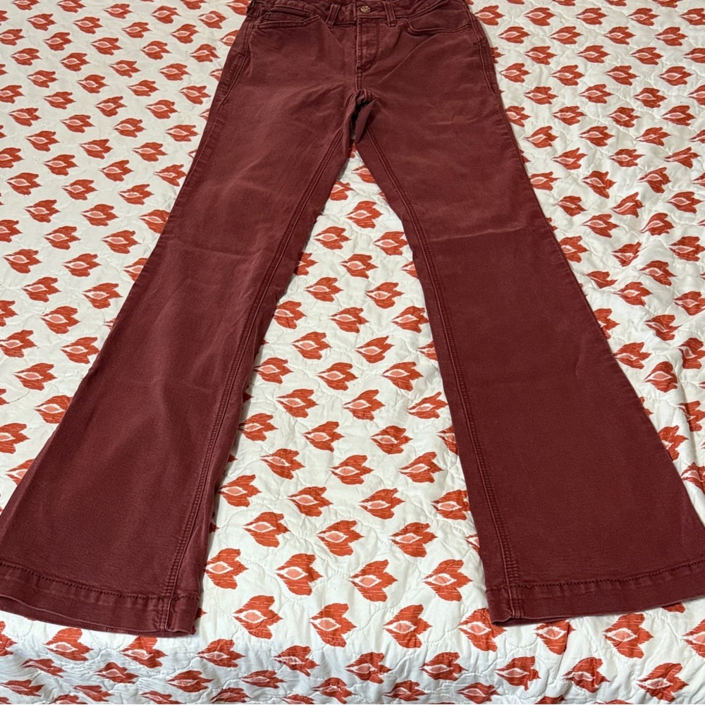 Ariat Ladies Slim Trouser High Rise Wide Leg ELLA  Cherry Mahogany 10037942 Rare